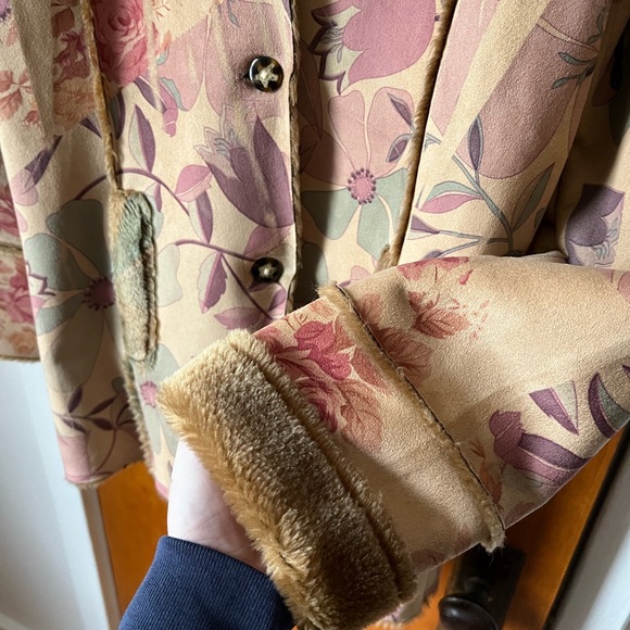 vintage y2k patterned coat - Picture 3 of 5